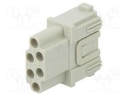 Connector: HDC; module; female; MIXO; PIN: 6; w/o contacts; 16A; 500V ILME