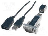 USB to RS232 converter; chipset PL2303GT; 0.8m; USB 1.1 DIGITUS