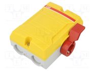 Switch-disconnector; Poles: 4; flush mounting; 25A; IP65; yellow ABB