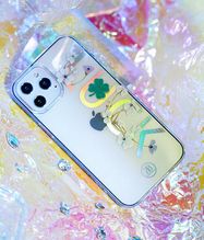 Kingxbar Lucky Series case decorated with original Swarovski crystals iPhone 12 mini transparent (Clover), Kingxbar