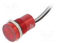 Switch: capacitive; Pos: 2; SPST-NO; 0.01A/12VDC; IP68; OFF-(ON) BULGIN