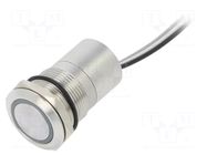 Switch: capacitive; Pos: 2; SPST-NC; 0.01A/12VDC; IP68; ON-(OFF) BULGIN