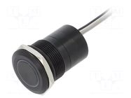 Switch: capacitive; Pos: 2; SPST-NC; 0.01A/12VDC; IP68; ON-(OFF) BULGIN
