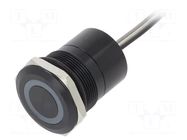 Switch: capacitive; Pos: 2; SPST-NC; 0.01A/12VDC; IP68; ON-(OFF) BULGIN