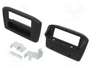 Radio frame; Hyundai; 1 DIN; matt black PER.PIC.