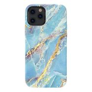 Kingxbar Marble Series case decorated printed marble iPhone 12 mini blue, Kingxbar