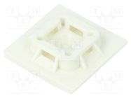 Holder; screw,self-adhesive; polyamide; white; Ht: 5.1mm; L: 25.4mm PANDUIT