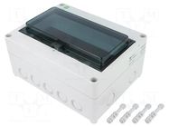 Enclosure: for modular components; IP65; light grey; HERMETICA ELEKTRO-PLAST NASIELSK