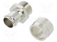 Straight terminal connector; Thread: metric,outside; brass; IP54 ANAMET EUROPE