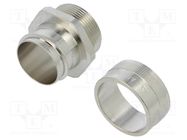 Straight terminal connector; Thread: metric,inside; brass; IP40 ANAMET EUROPE