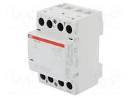 Contactor: 4-pole installation; 63A; 12VAC,12VDC; NO x4; ESB ABB