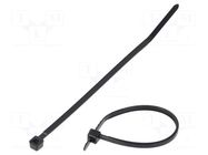 Cable tie; L: 99mm; W: 2.5mm; black; polyamide; 80N; Ømax: 22mm PANDUIT