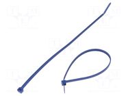 Cable tie; with metal; L: 203mm; W: 3.4mm; blue; polypropylene; 80N PANDUIT