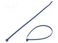 Cable tie; with metal; L: 292mm; W: 4.8mm; blue; polypropylene; 133N PANDUIT