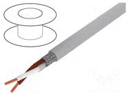 Wire; Li2YCY-TP; 1x2x0.34mm2; shielded,tinned copper braid; PVC LAPP