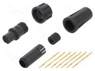 Connector: circular; plug; female; 3A; 125V; PIN: 7; EN2; soldering SWITCHCRAFT