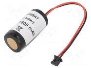 Battery: lithium; 2/3A,2/3R23,CR17335; 3V; 1800mAh; Ø17x35mm BTO