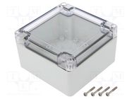 Enclosure: multipurpose; X: 105mm; Y: 105mm; Z: 60mm; ZP; light grey KRADEX