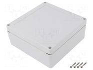 Enclosure: multipurpose; X: 150mm; Y: 150mm; Z: 60mm; ZP; ABS; IK07 KRADEX