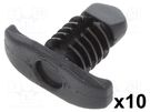 Gasket clip; 10pcs; Ford; L: 10.7mm; polyamide; black; Øhead: 13.6mm ROMIX