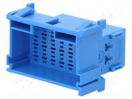 Connector: automotive; plug; male; MCP 2.8; PIN: 21; for cable; blue TE Connectivity