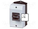 Switch: step cam switch; Stabl.pos: 3; 20A; 0-1-2; in housing EATON ELECTRIC