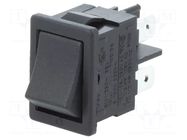 ROCKER; DPST; Pos: 2; ON-OFF; 10A/250VAC; black; IP40; none; 100mΩ Marquardt