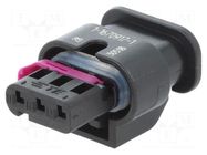 Connector: automotive; contacts; plug; female; MCON 1.2; PIN: 3 TE Connectivity