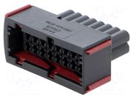 Connector: automotive; plug; female; JPT; PIN: 16; for cable; black TE Connectivity