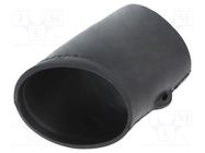 Heat shrink boot; glueless,angular; 16mm; black; -75÷150°C TE Connectivity