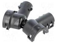 Cable hood and fastener; angled 90°; 8.5mm TE Connectivity
