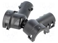 Cable hood and fastener; 1.5mm System,2.5mm System; angled 90° TE Connectivity