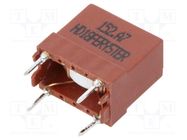 Inductor: wire; THT; 1.5mH; 700mA; 180mΩ; 230VAC; 7.6x10.1mm; 10kHz FERYSTER