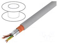 Wire; Li-2Y-CY-PIMF; 2x2x0.22mm2; PVC; grey; 250V; flame retardant LAPP