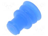 Gasket for wire; blue; Øcable: 1.2÷2.1mm; JPT,MCP 2.8; Øout: 5.6mm TE Connectivity