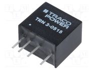 Converter: DC/DC; 3W; Uin: 4.5÷13.2V; Uout: 24VDC; Iout: 125mA; SIP TRACO POWER