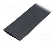 Heat shrink sleeve; glueless,flexible; 2: 1; 32mm; L: 10m; black TE Connectivity