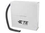 Heat shrink sleeve; glueless; 2: 1; 12.7mm; L: 6m; black; CGPT TE Connectivity