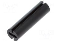 Spacer sleeve; LED; Øout: 4.8mm; ØLED: 3mm; L: 17mm; black; UL94V-0 DREMEC