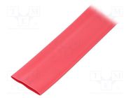 Heat shrink sleeve; glueless,flexible; 2: 1; 25.4mm; L: 10m; red TE Connectivity