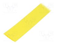 Heat shrink sleeve; glueless,flexible; 2: 1; 19mm; L: 10m; yellow TE Connectivity