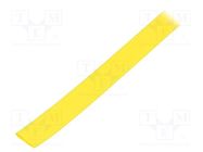 Heat shrink sleeve; glueless,flexible; 2: 1; 9.5mm; L: 10m; yellow TE Connectivity