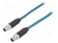 Cable: for sensors/automation; PIN: 8; male; X code-ProfiNET; IP67 BULGIN