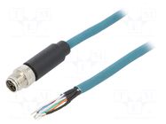 Connector: M12; plug; male; PIN: 8; straight; X code-ProfiNET; 500mA BULGIN