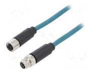 Cable: for sensors/automation; PIN: 8; 1m; 48V; 500mA; IP67; male BULGIN