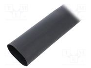 Heat shrink sleeve; glued; 3: 1; 40mm; L: 1.2m; black; polyolefine TE Connectivity