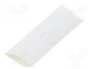 Heat shrink sleeve; glueless,flexible; 2: 1; 19mm; L: 1.2m; white TE Connectivity