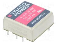 Converter: DC/DC; 20W; Uin: 9÷18VDC; Uout: 15VDC; Uout2: -15VDC TRACO POWER