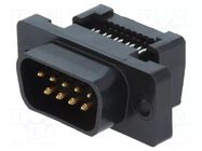 Connector: D-Sub; PIN: 9; plug; male; for ribbon cable; IDC; HDF-20 TE Connectivity