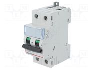 Circuit breaker; 400VAC; Inom: 32A; Poles: 2; Charact: C; 10kA; IP20 LEGRAND